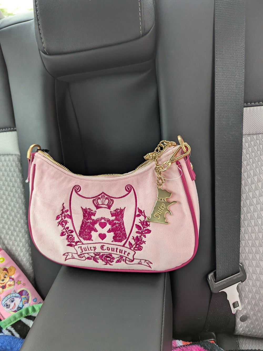 Juicy Couture Pink Dogs Design Bag Purse